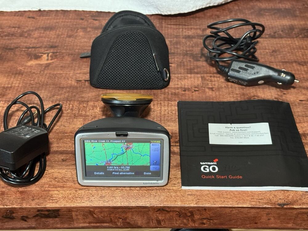 TomTom GO 910 Car GPS Navigator 20GB HARD DRIVE USA & Europe Maps tom system